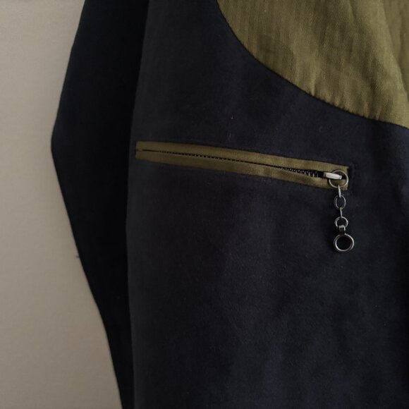 BNWT USD$998 Todd Snyder Double Breasted Moleskin Overcoat- Midnight Navy — XXL - Picture 16 of 16